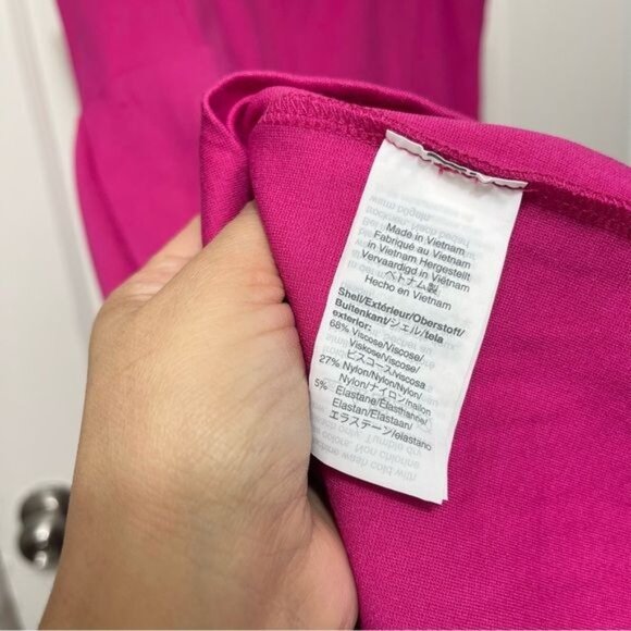 J. Crew A-Line Sleeveless Dress in Bright Pink Berry Size M - Picture 9 of 12